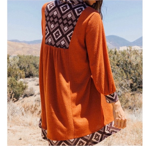 🤩 Boho Style Tunic Dress - Picture 3 of 6